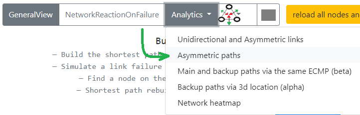 Topolograph ospf asymmetric paths